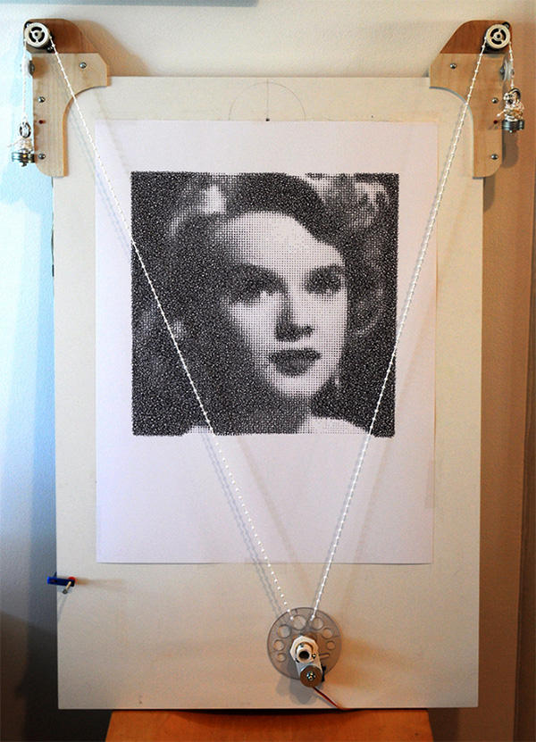 an early iteration of the polargraph